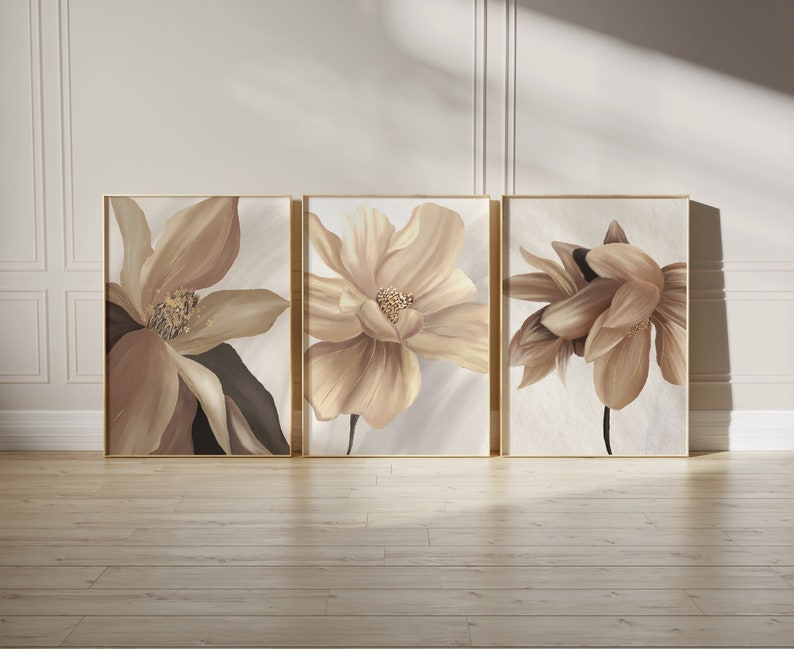 neutral botanical posters