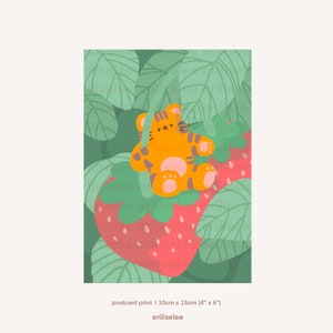 Strawberry Field Tora le Tigre PRINT 350gsm