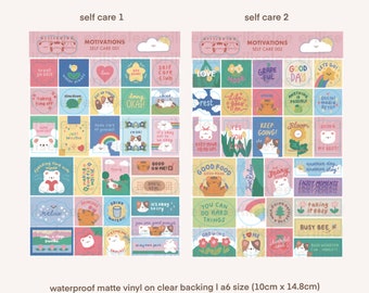 Self Care 2 Vers Vinyl Sticker Sheet - Waterproof/Weatherproof