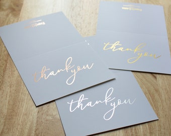 Thank You Cards - Foil Cards calligraphy