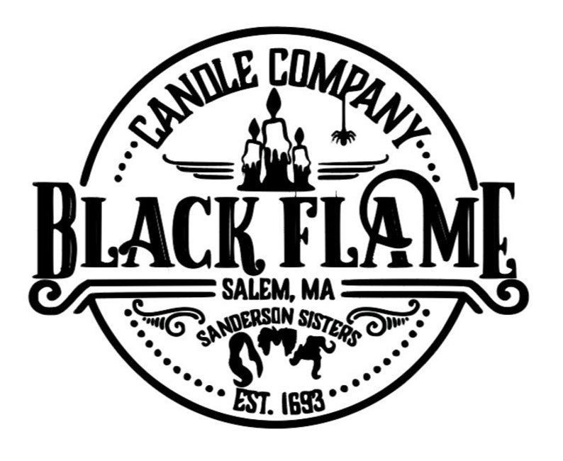 Black Flame Candle SVG Cricut Ready - Etsy