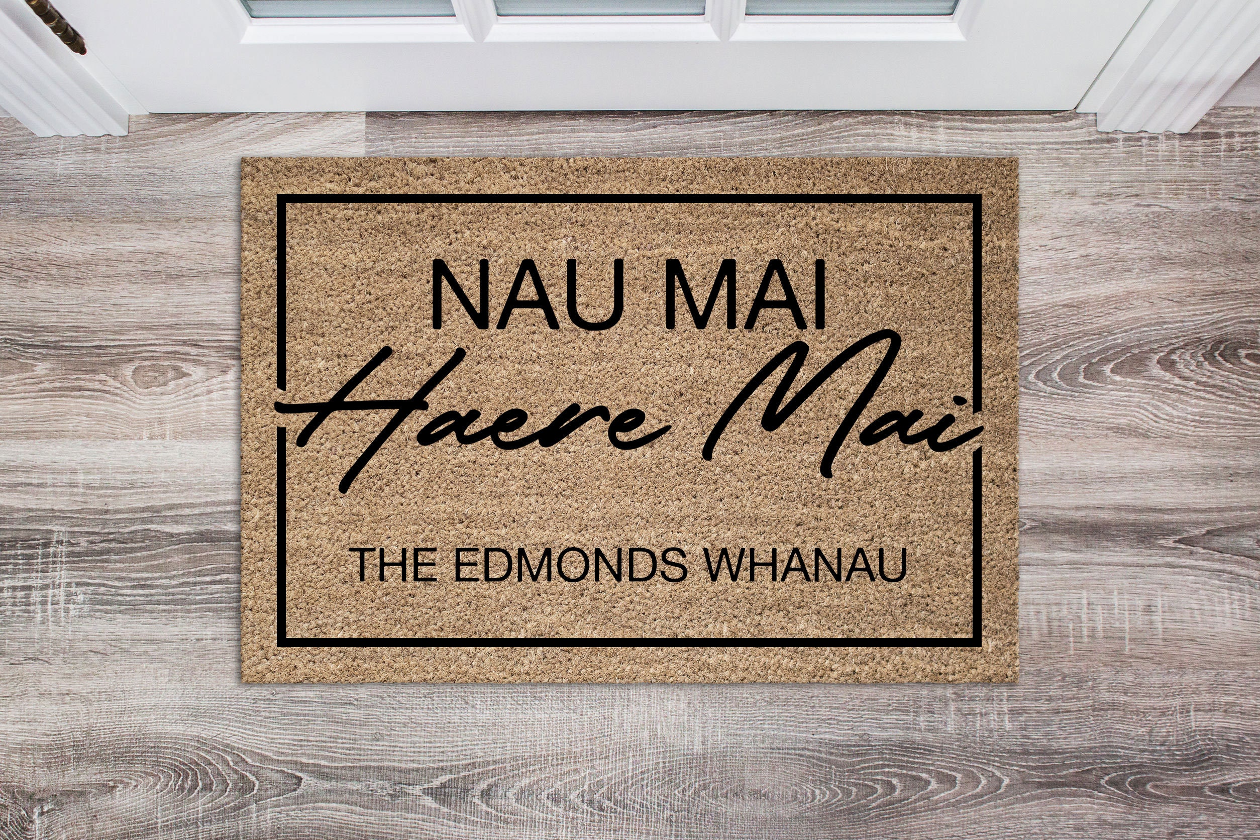 Nau Mai Haere Mai Doormat Welcome Door Mat Housewarming Etsy Australia