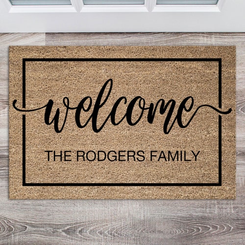 Personalised Door Matcustom Door Etsy Australia