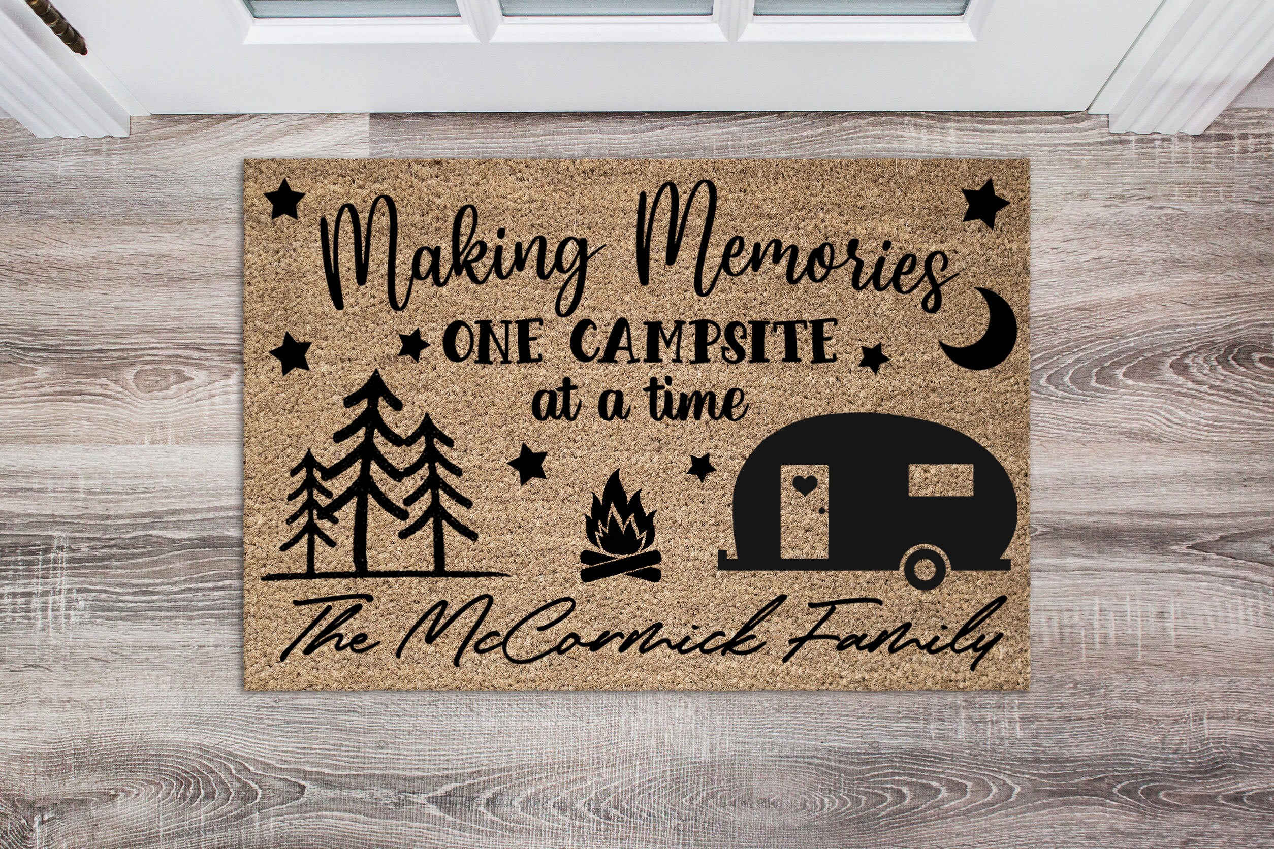 Caravan or RV Doormat Camping Door Mat Custom Door Mat Etsy