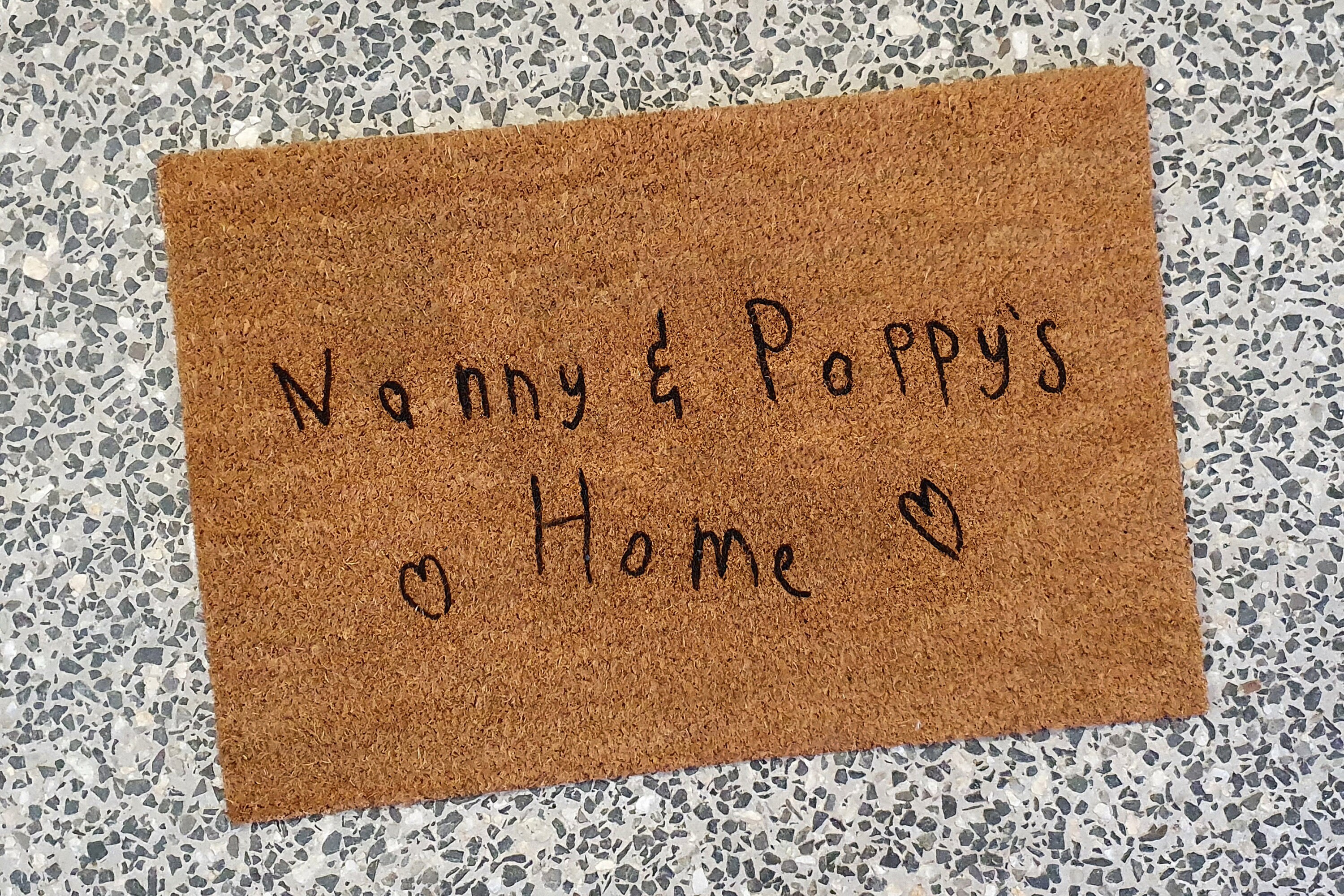 Personalised Grandparent Doormat Custom Door Mat Etsy