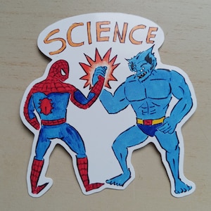Collab académico Spiderman Beast Pegatina