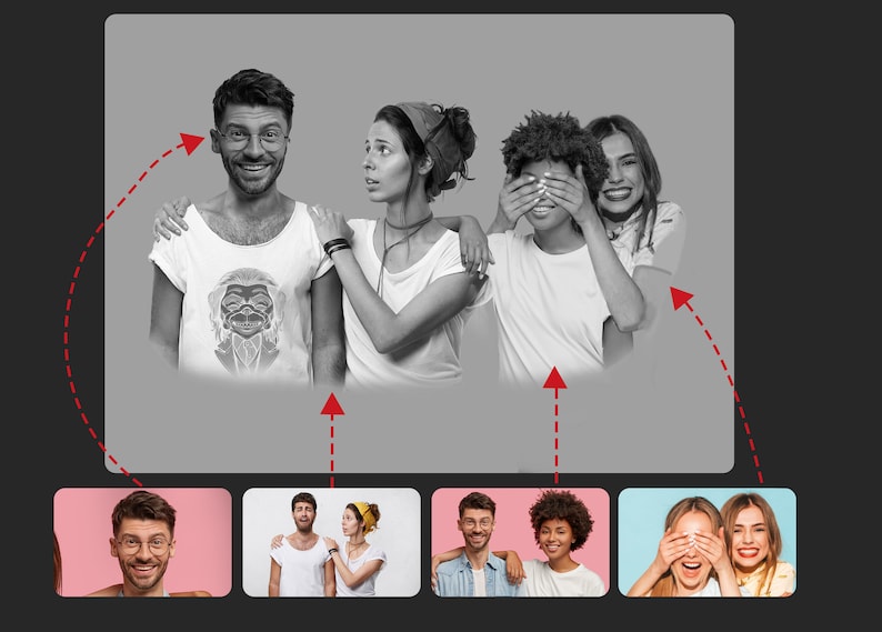 add family to photo Add Deceased Loved One To Picture-black and white photo Add Person To Photo