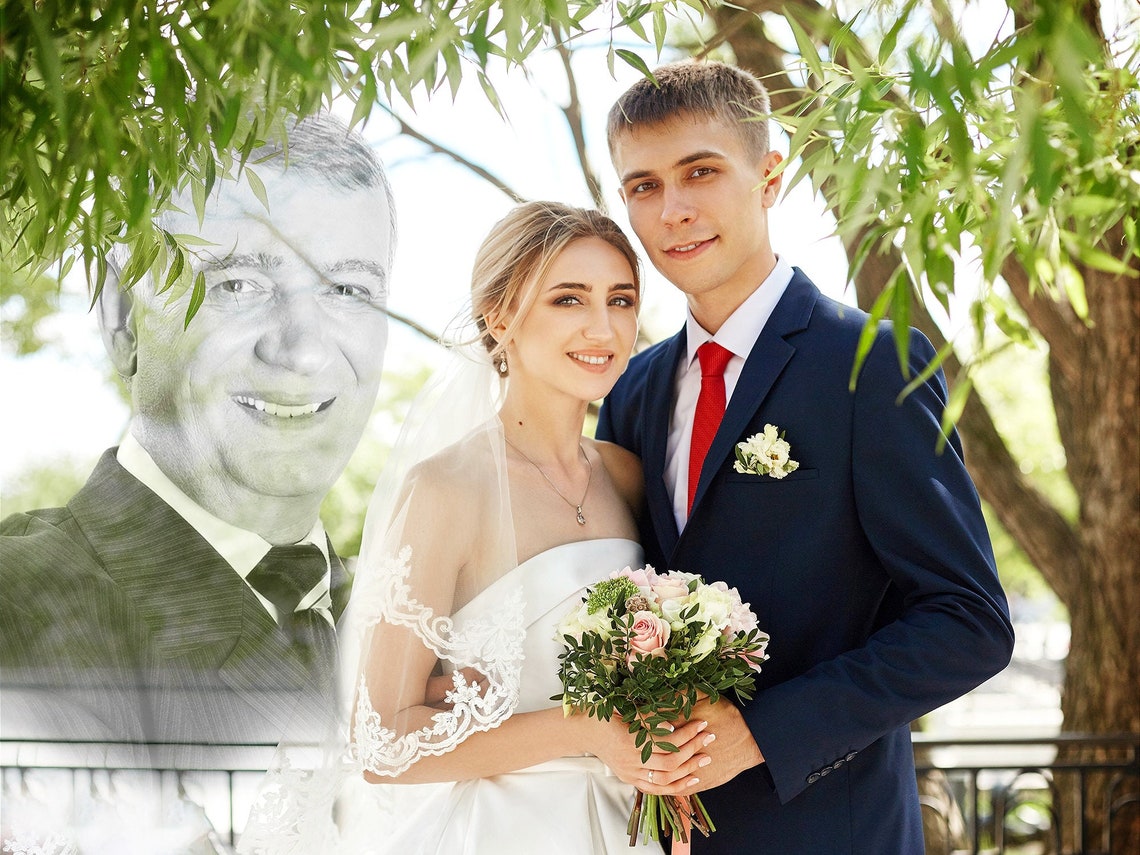 Add Deceased Loved One to Picture Add Person to Photo Etsy