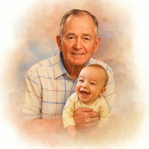 Add deceased loved one to picture, Add person to photo, Combine photos, Custom memorial gift, Gift for dad mom, Merge pictures Wall Decor