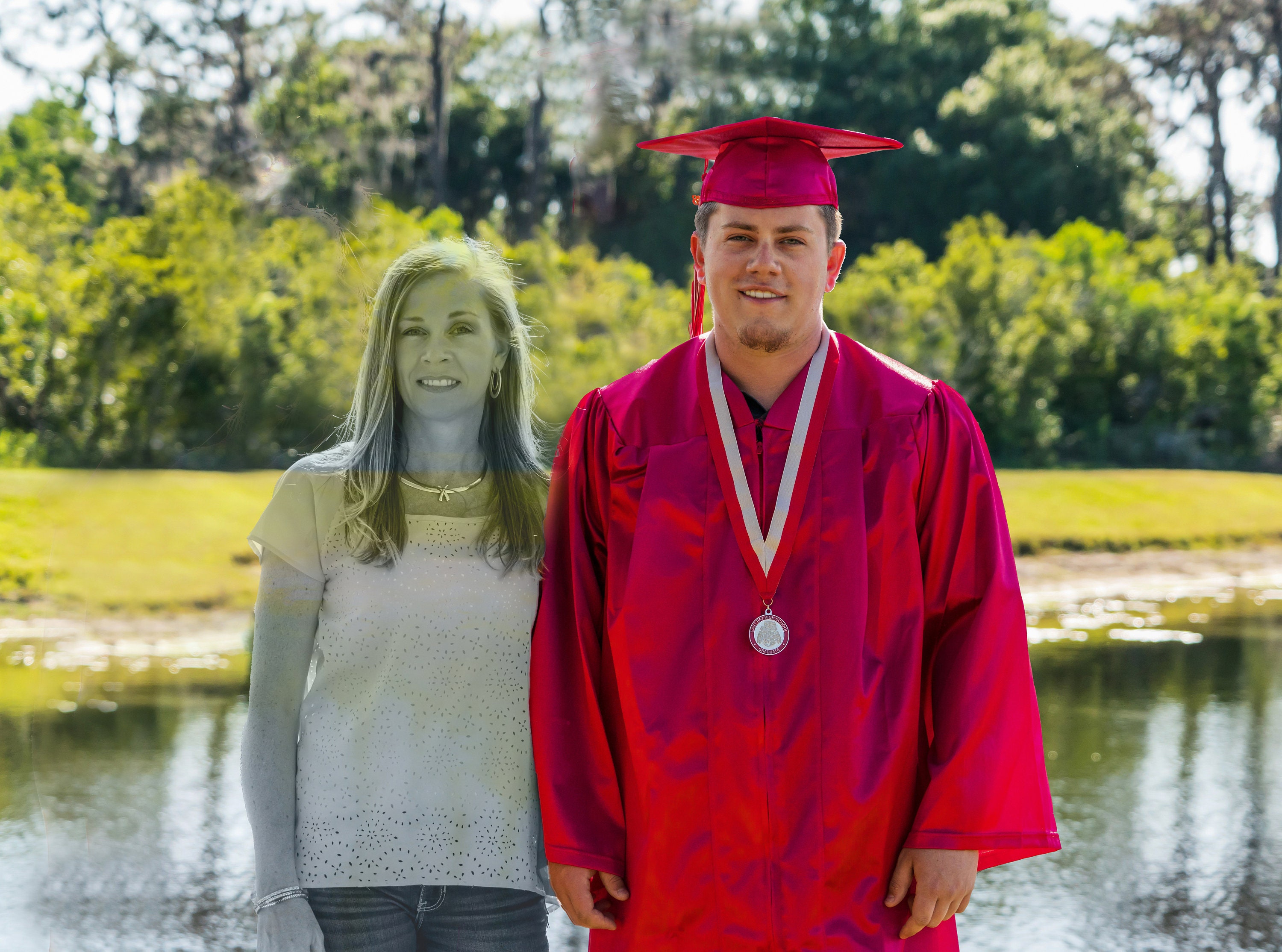 Graduation gift,  Add Deceased Loved One To Picture, Memorial portrai…