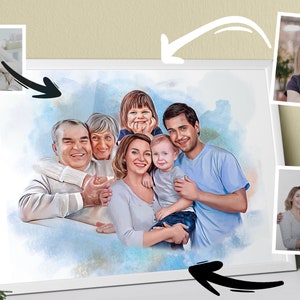Realistic Merge of Different Photos, Add Deceased Loved One to Photo, Add someone to Photo, Family Portrait From Photos, Memorial Portrait