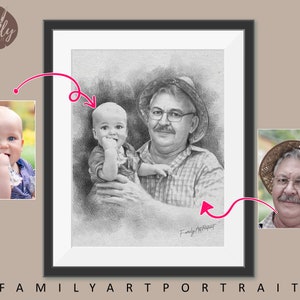 Add Deceased Loved One to Photo, Add Person to Photo, Family Portrait From Different Photos, Combine Photos, Fathers day gift ,