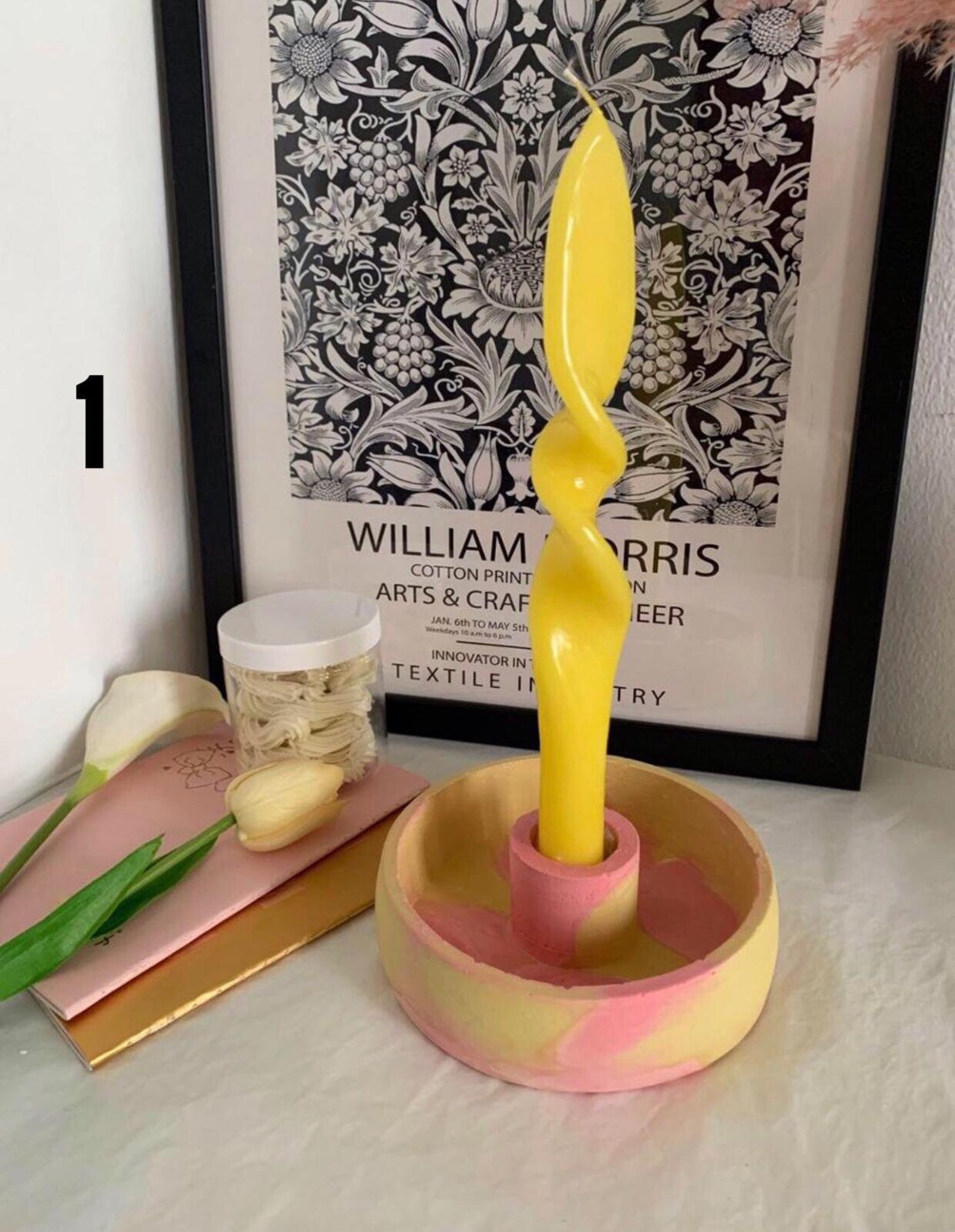 Concrete Candlestick Holders / Incense Holder / candle holder Etsy