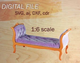 Dollhouse Furniture Svg 1/6 Scale Furniture Svg Dollhouse - Etsy