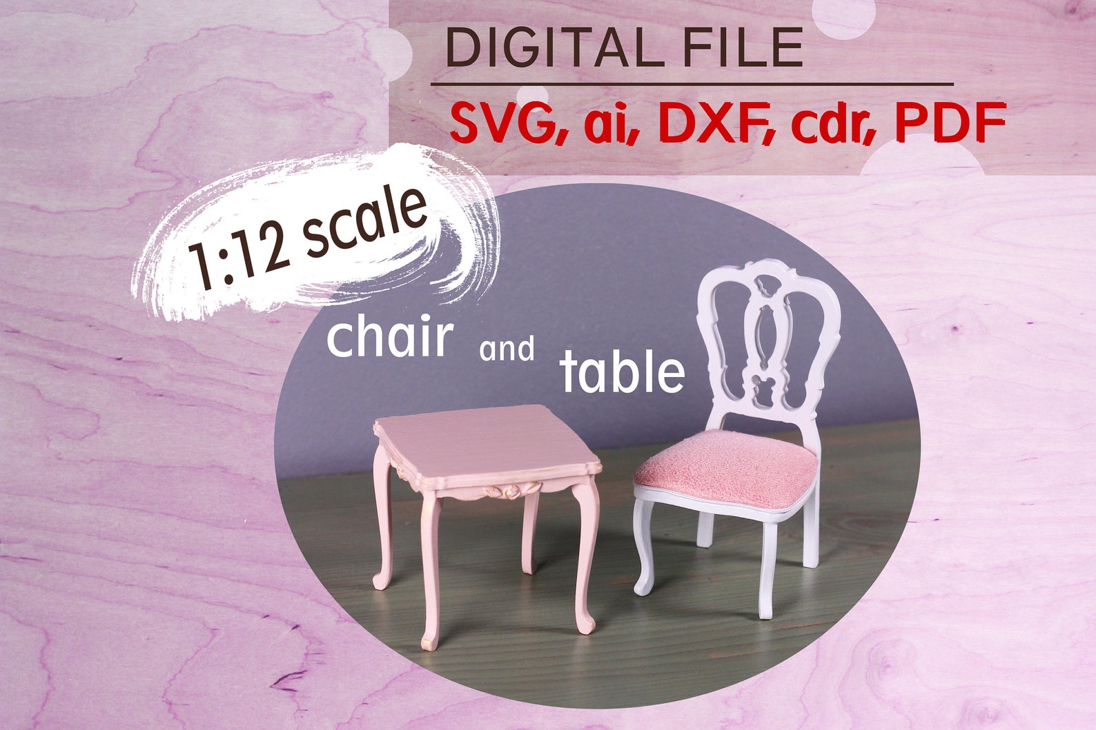 Dollhouse Furniture Svg Miniature Svg File Svg Miniature Etsy