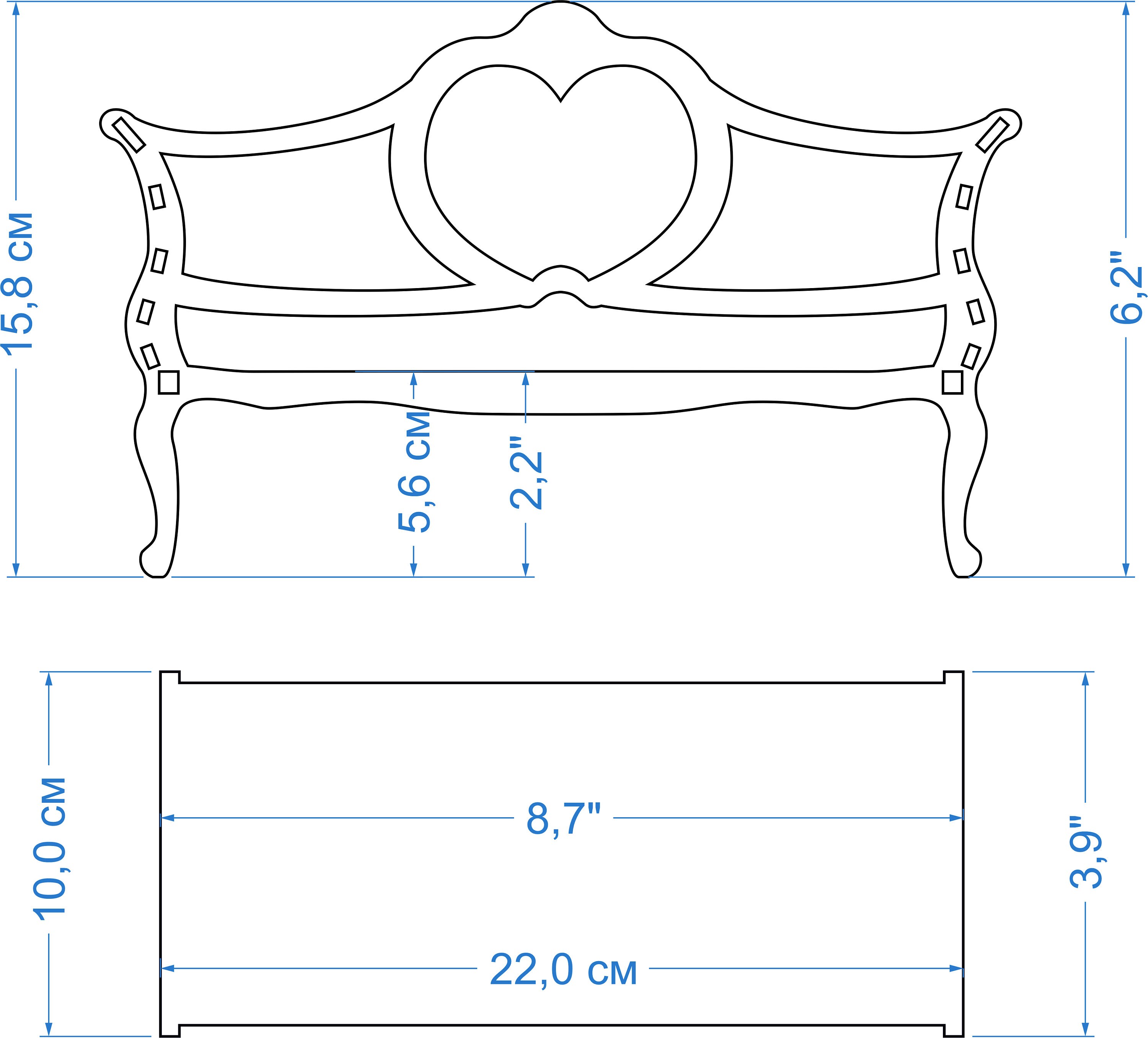 Dollhouse Furniture Svg 1/6 Scale Furniture Svg Dollhouse Etsy