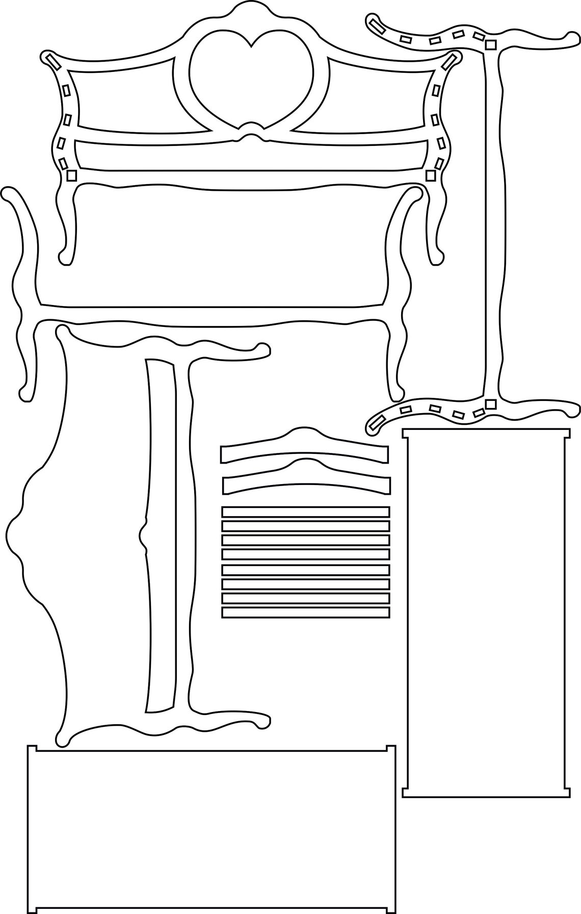 Dollhouse Furniture Svg 1/6 Scale Furniture Svg Dollhouse Etsy