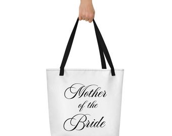 Mother of the Bride Tote, Personalized Wedding Tote Bag, Mother of the Groom Tote, Brides Mom Gift