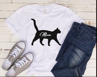 Cat Mom Shirt, Cat Mom Gift, Cat mama Shirt, Cat Mom Tee, Cat Lover Tee, Cat Shirt for Women
