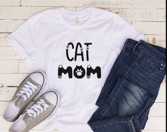 Kattmamma-tröja, kattälskare-tröja, kattmamma-present, rolig kattmamma-tröja, kattmamma-tröja
