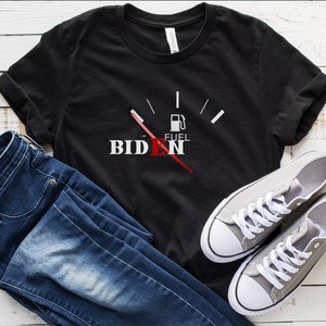 Biden Empty Gas Unisex T-Shirt, Republican Shirt, Anti-Biden Shirt, Republican Gift, Anti-Liberal Shirt, Conservative Shirt