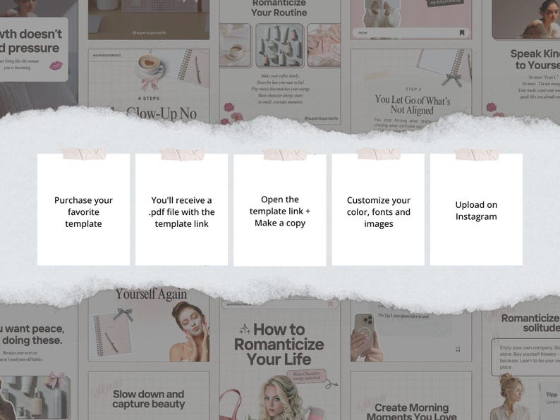Instagram Carousel Templates for Canva | 10 Aesthetic Carousel Designs ...