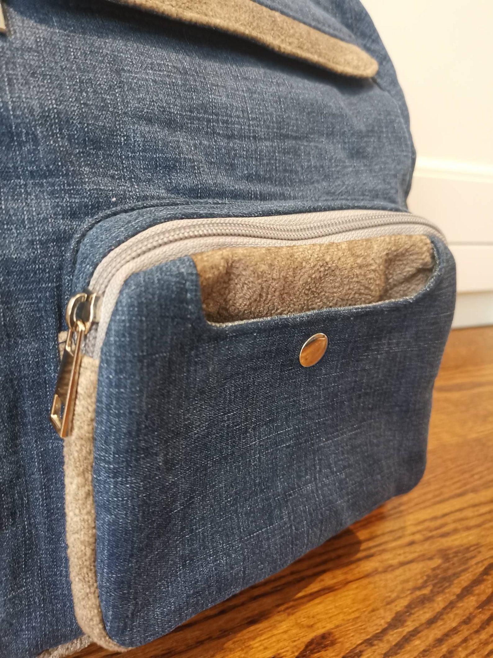 Upcycle Backpack Upcycled Backpack Hand Made With Denim and Suede Materials - Etsy