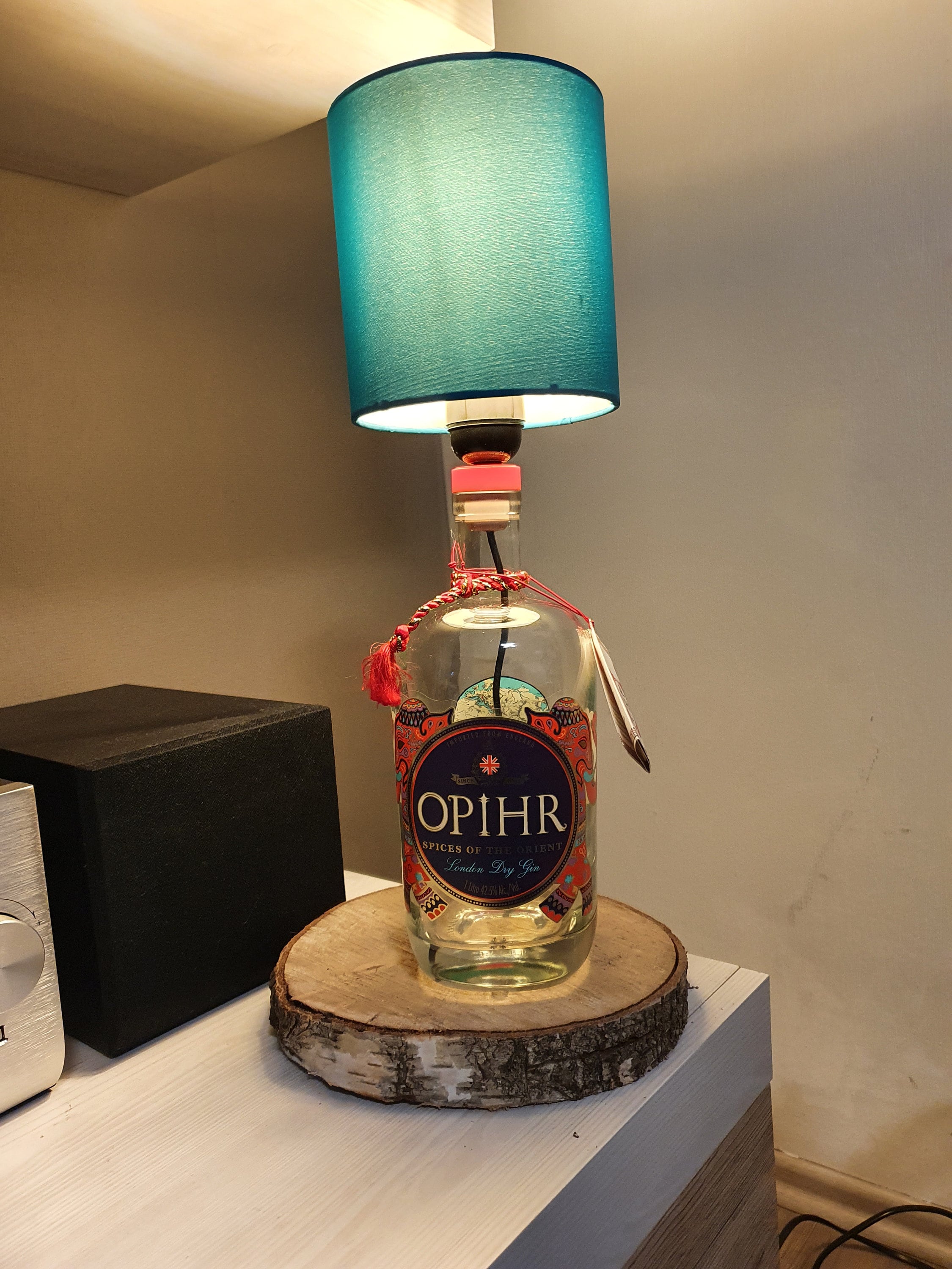 Table lamp gin tab bottle gin lamp Etsy