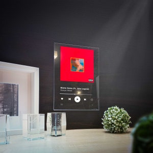Kanye West - My Beautiful Dark Twisted Fantasy, Poster personalizzato in acrilico trasparente / Arte murale moderna / Stampa acrilica personalizzata / Decorazione per la casa