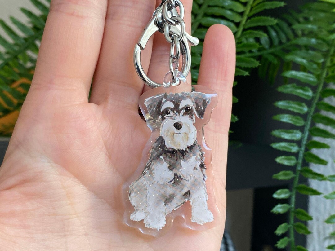 Schnauzer Dog Brooch Badge Pin Scarf Fastener Gift In Black Acrylic - Foto 12