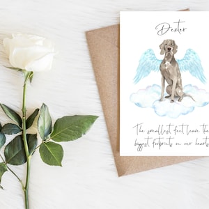 Gepersonaliseerde Weimaraner - hond sympathie kaart - hondenliefhebbers kaart hondeneigenaar kaart, hondenliefhebber kaart hond eigenaar kaart hond verlies kaart, huisdier verlies