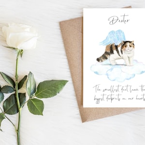 Poil court exotique personnalisé - Carte de sympathie pour chat - Carte d'amoureux des chats Carte de propriétaire de chat, carte de perte d'animal de compagnie, carte d'amant de chat, carte de propriétaire de chat, chat mignon