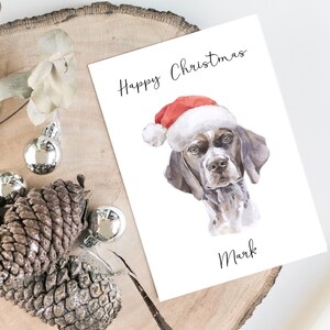 Personalisierte Englische Karte - Hund Weihnachtskarte - Hundeliebhaber Karte, Lustige Weihnachtskarte, Hundeliebhaber Karte, Hundebesitzer Karte