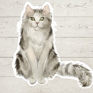 3 x Ragamuffin Katzen Sticker, Ragamuffin Mama Sticker, Ragamuffin Geschenkaufkleber, Laptop Sticker, Bujo Sticker, Bullet Journal Aufkleber, Katzen Sticker