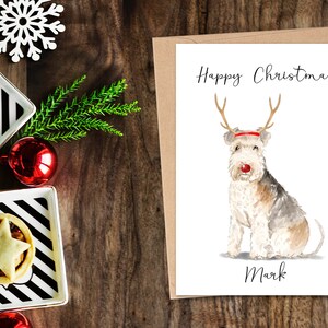Lakeland Terrier personalizzato - Biglietto di Natale per cani - Carta per gli amanti dei cani, Carta per gli amanti dei cani, Carta per gli amanti dei cani, Carta per cani Carina carta per cani