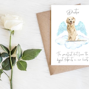Golden retriever personalizado - tarjeta de condolencias para perros - tarjeta de amantes de los perros tarjeta de dueño de perro, tarjeta de amante de perros tarjeta de dueño de perro tarjeta de pérdida de perro, pérdida de mascotas