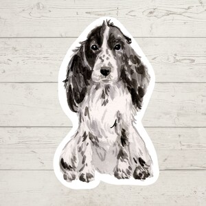3 x Cocker Spaniel Vinyl stickers, dog mom sticker, dog dad, dog lover gift, laptop sticker, bujo sticker, Bullet journal decal, watercolour