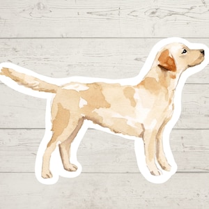 3 x Labrador Retriever Pegatinas de vinilo, pegatina de mamá de perro, regalo de amante de los perros, pegatina de computadora portátil, pegatina de bujo, calcomanía de diario de bala, acuarela