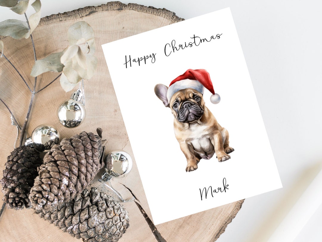 Personalised French Bulldog - Dog Christmas Card -dog Lovers Card Card ...