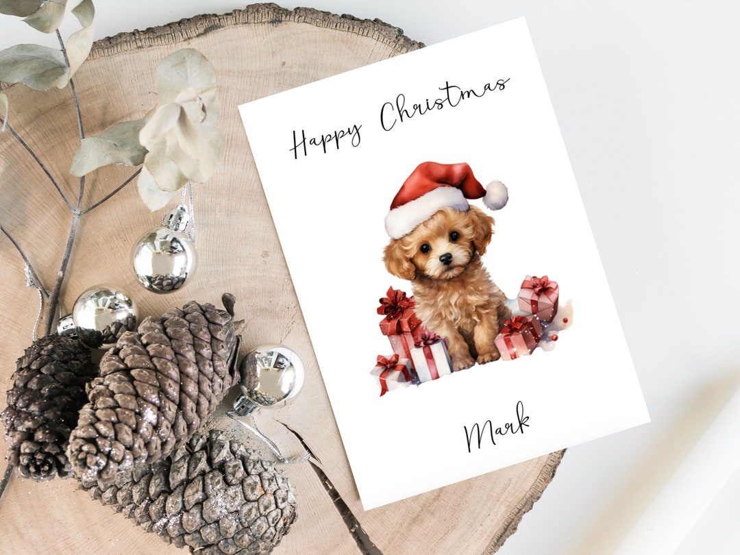 Personalised Cavapoo - Dog Christmas Card -dog Lovers Card Card, Funny ...