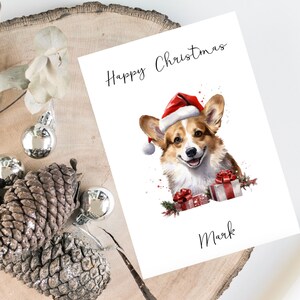 Personalisierte Corgis-Hund Weihnachtskarte -Hundeliebhaber Karte Karte, lustige Weihnachtskarte, Hundeliebhaber Karte, Hundebesitzer Karte Niedliche Hundekarte