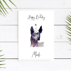Personalisierte Xoloitzcuintli Hunde Geburtstagskarte -Hundeliebhaber Karte Hundebesitzer Karte, Hundeliebhaber Karte Hundebesitzer Karte Süße Hundekarte