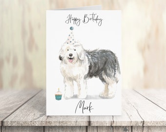 Old English Sheepdog I Love You Greeting Card Old English Sheepdog I Love You Greeting Card