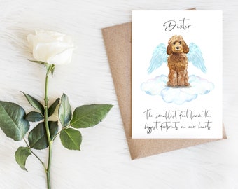 Cockapoo de mel dourado personalizado - cartão de simpatia para cães - cartão para amantes de cães, cartão para amantes de cães, cartão para amantes de cães, cartão para proprietários de cães, cartão bonito para cães
