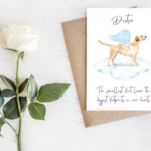 Labrador personalizado - tarjeta de condolencias para perros - tarjeta de amantes de los perros tarjeta de dueño de perro, tarjeta de amante de perro tarjeta de dueño de perro Tarjeta de perro lindo