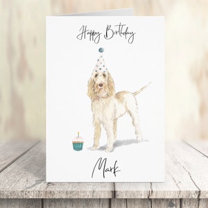 Personalisierte Spinone Italiano - Hunde Geburtstagskarte - Hundeliebhaber Karte Hundebesitzer Karte, Hundeliebhaber Karte Hundebesitzer Karte Süße Hundekarte