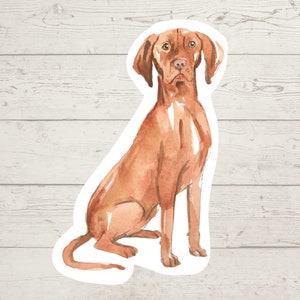 3 x pegatinas de vinilo de perro Vizsla húngaro, pegatina de mamá perro, papá perro, regalo para amantes de los perros, pegatina para computadora portátil, pegatina de bujo, calcomanía para bullet journal,