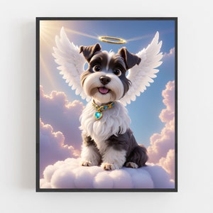 dog Memorial, Sympathy Gift, Personalised Pet Portrait, dog Owner Gift, Pet Memorial, dog Loss, Bereavement Gift, digital print download