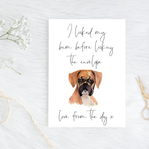 Boxer - Hunde Geburtstagskarte - Hundeliebhaber Karte Hundebesitzer Karte, Hundeliebhaber Karte Hundebesitzer Karte Süße Hundekarte