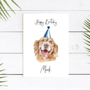 Personalisierte Golden Retriever - Hunde Geburtstagskarte - Hundeliebhaber Karte Hundebesitzer Karte, Hundeliebhaber Karte Hundebesitzer Karte Niedliche Hundekarte
